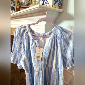 💙💙Darling trendy Nantucket beach dress. Crown and Ivy NEW W/TAGS size M medium